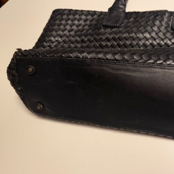 Donald J. Pliner Woven Leather Tote Bag - Picture 4 of 8